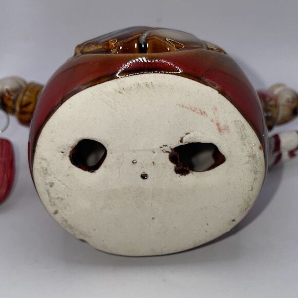 Ceramic Standing Holiday Angel Holding Stocking Candy Cane 4.75"TX5"W Christmas - Picture 6 of 6